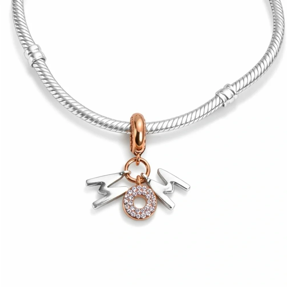 New 'Mom' Dangle Charm - Picture 2 of 2
